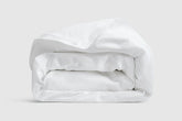 Cotton Percale Duvet Cover - White / Full / Queen